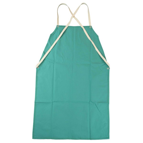 Powerweld FR Cotton Welding Apron, 9oz Green, 36 in. Length PWGFRA36